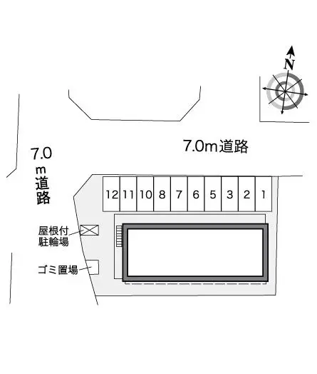 ★手数料０円★たつの市揖保川町神戸北山　月極駐車場（LP）